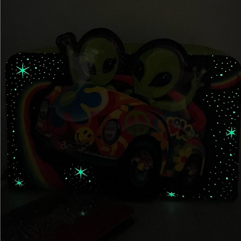 Loungefly Lisa Frank Cosmic Alien Ride Zip Around Wallet - Picture 8 of 8